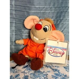 Dinsey NWT Vintage Jaq Mouse Cinderella Beanie Plush